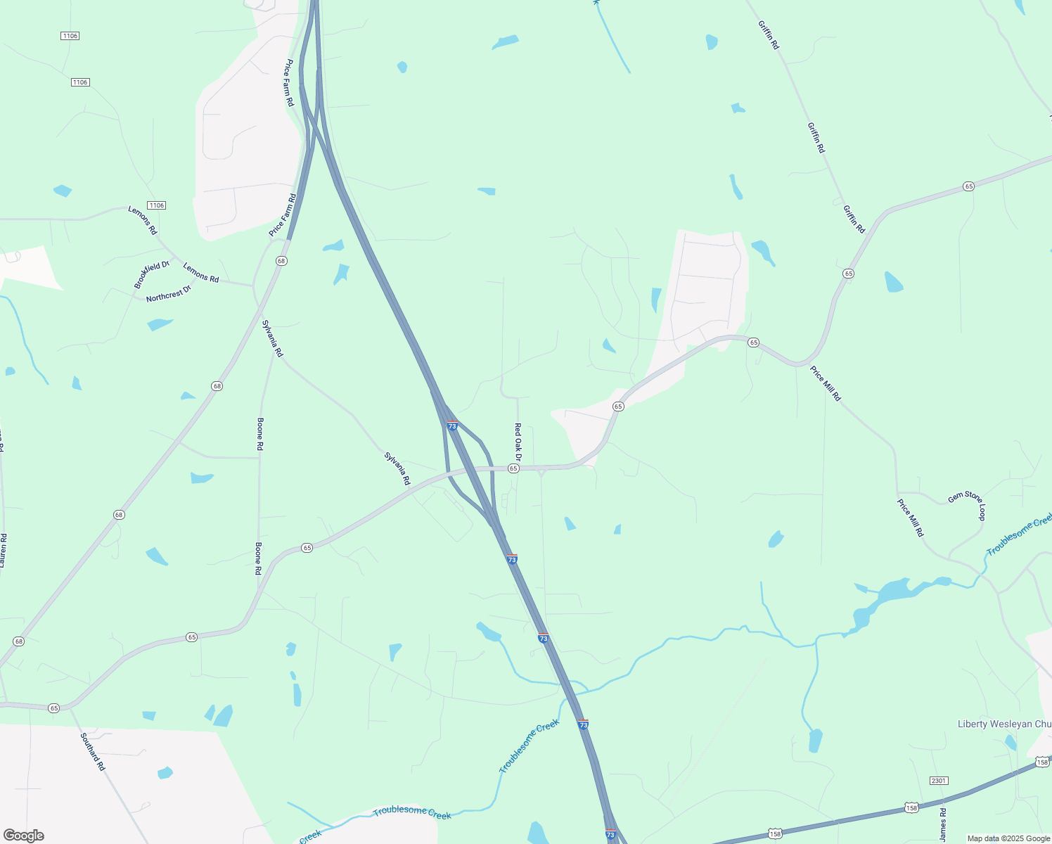 map of restaurants, bars, coffee shops, grocery stores, and more near 178 Classic Lane in Stokesdale