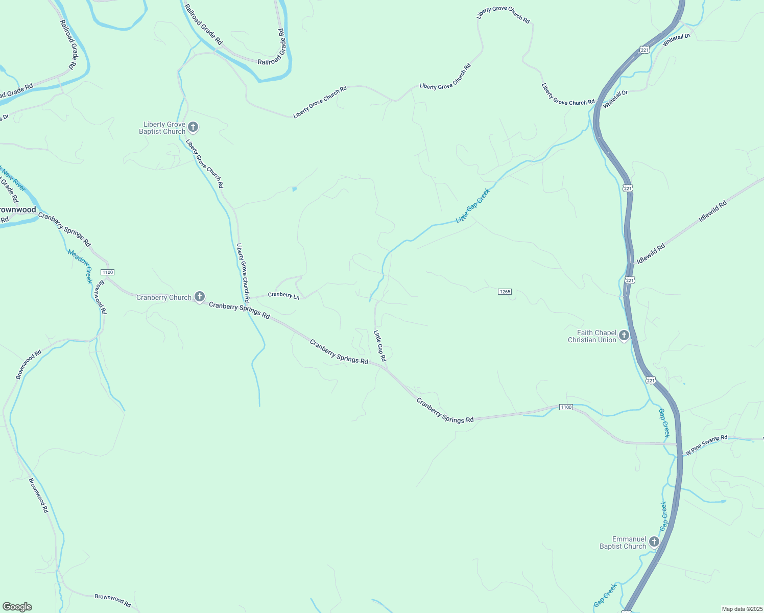 map of restaurants, bars, coffee shops, grocery stores, and more near 442 Little Gap Road in Fleetwood