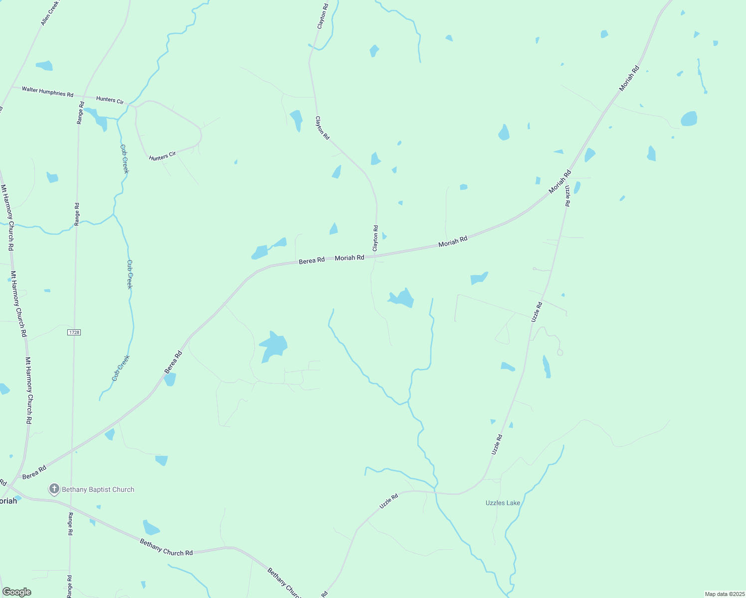 map of restaurants, bars, coffee shops, grocery stores, and more near 4710 Moriah Road in Rougemont
