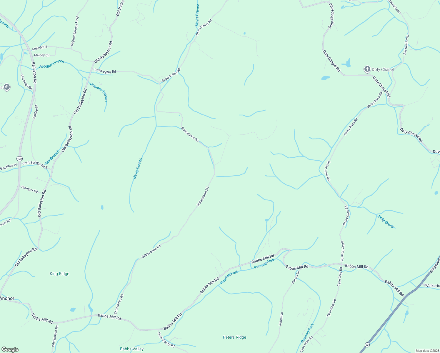 map of restaurants, bars, coffee shops, grocery stores, and more near 1480 Brittontown Road in Afton