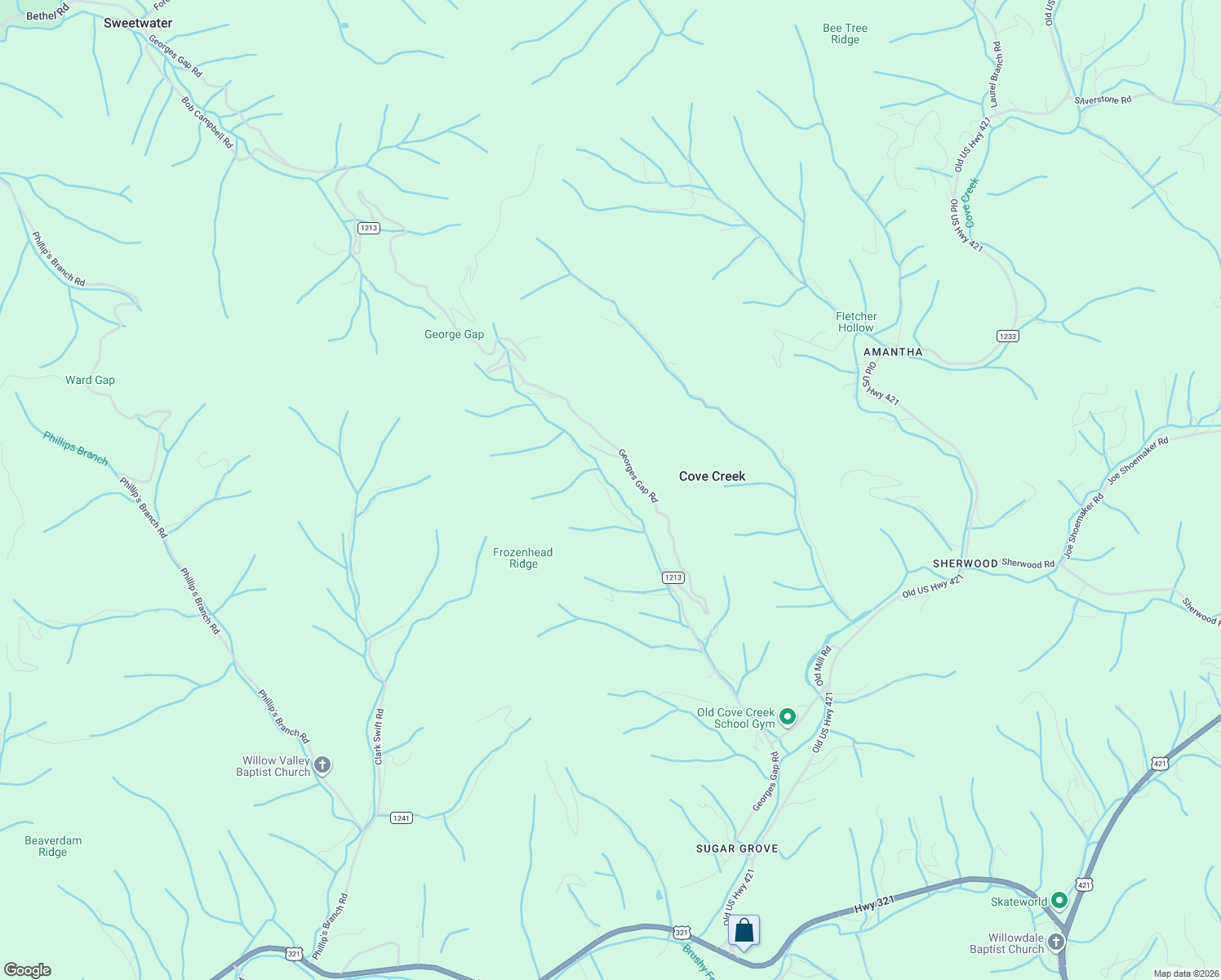 map of restaurants, bars, coffee shops, grocery stores, and more near 394 Willard Johnson Road in Vilas