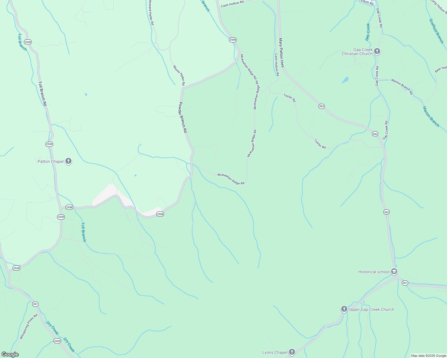 map of restaurants, bars, coffee shops, grocery stores, and more near 373 McKeehan Ridge Road in Elizabethton