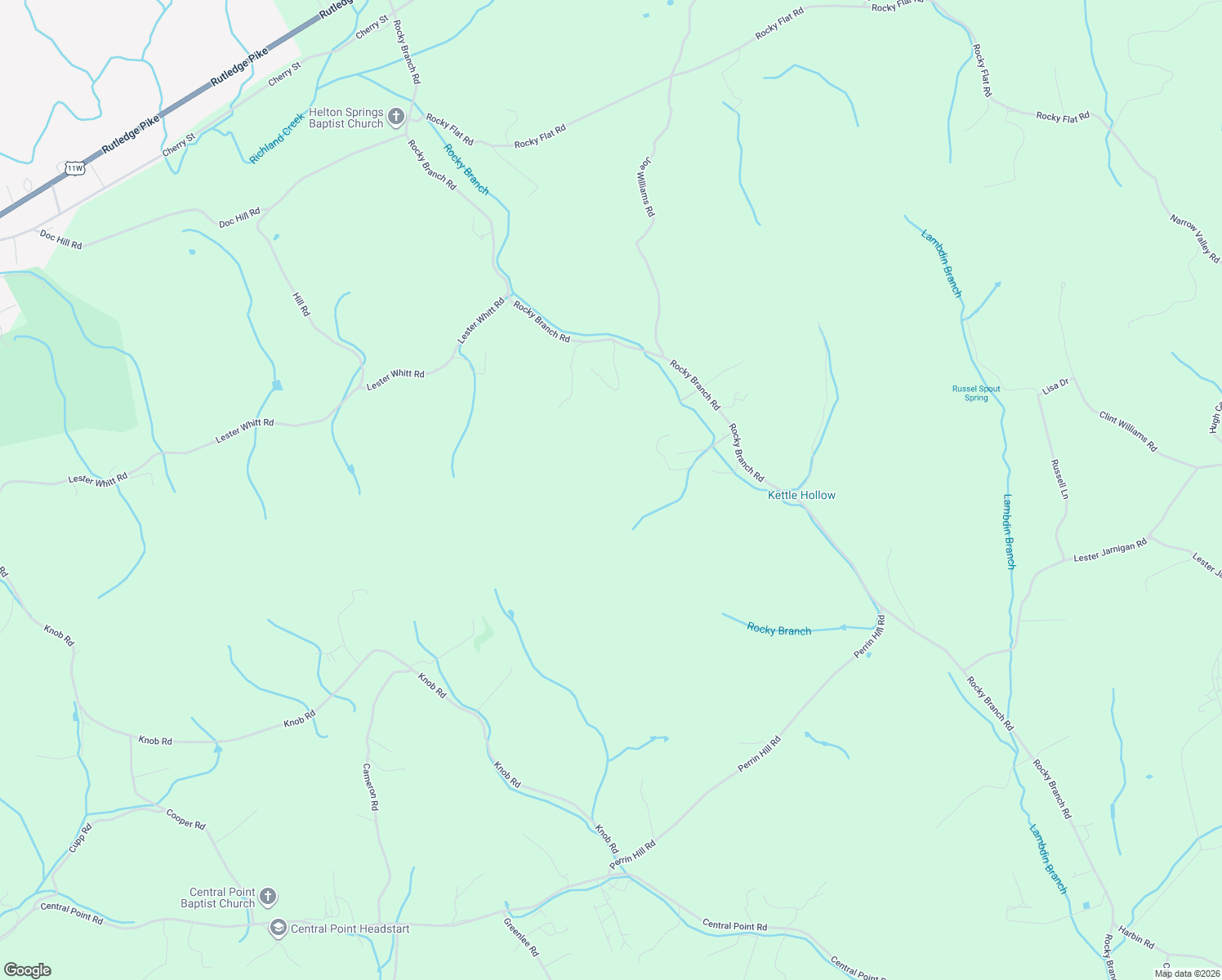 map of restaurants, bars, coffee shops, grocery stores, and more near in Rutledge