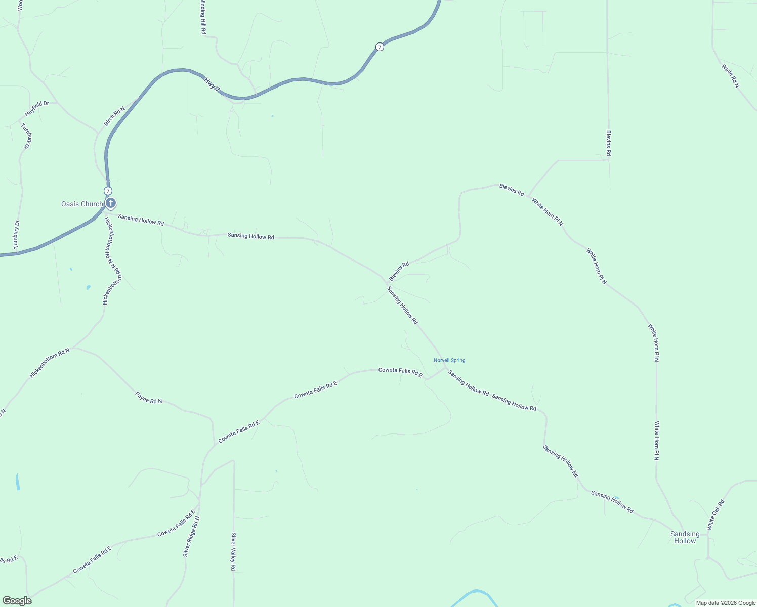 map of restaurants, bars, coffee shops, grocery stores, and more near 1434 Sansing Hollow Road in Harrison