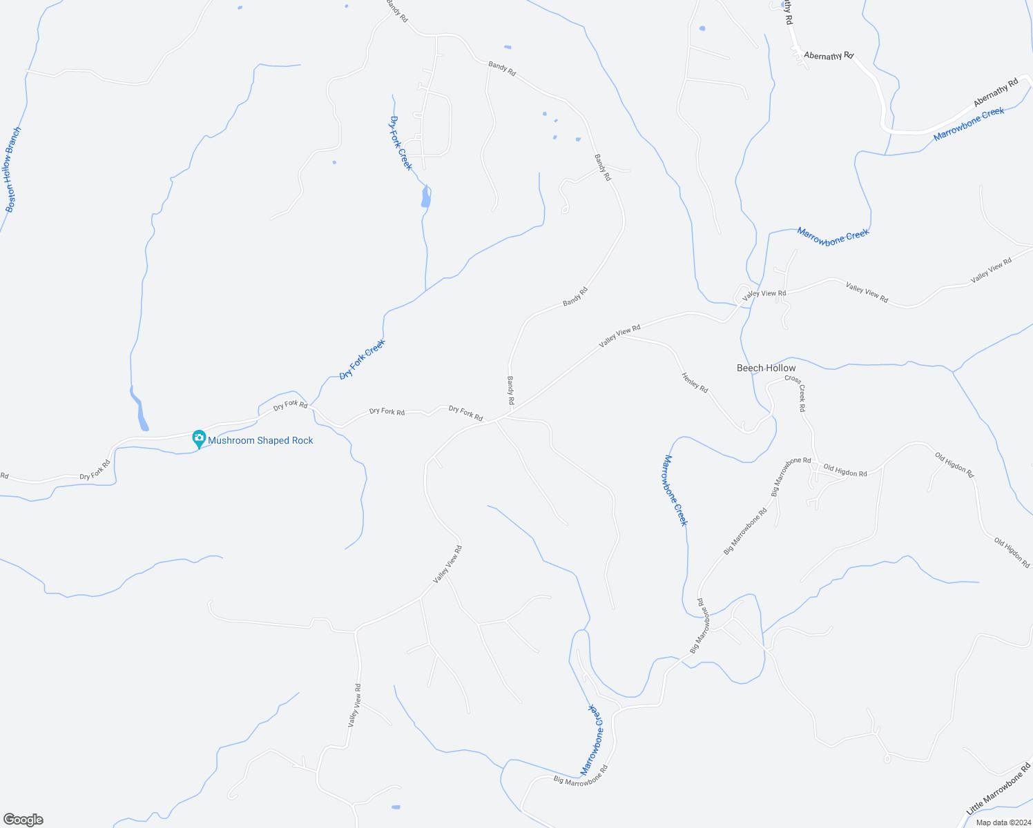 map of restaurants, bars, coffee shops, grocery stores, and more near 1700 Valley View Road in Ashland City