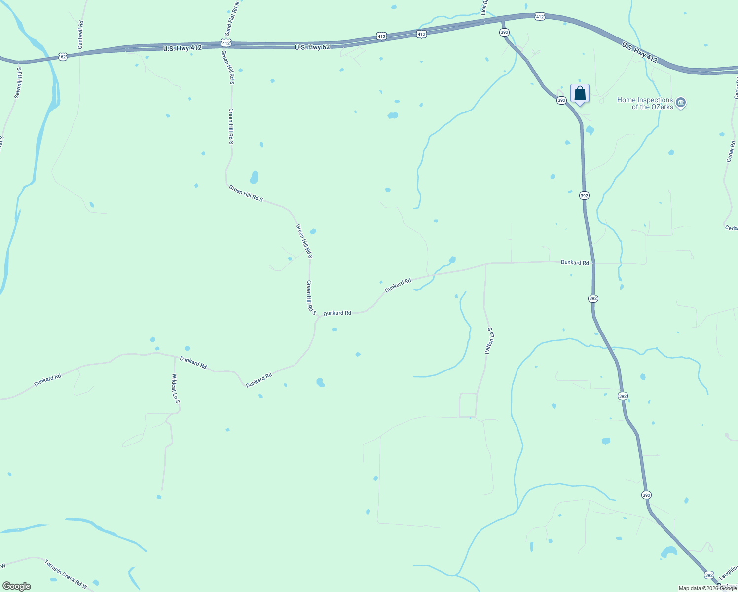 map of restaurants, bars, coffee shops, grocery stores, and more near 9523 Dunkard Road in Harrison