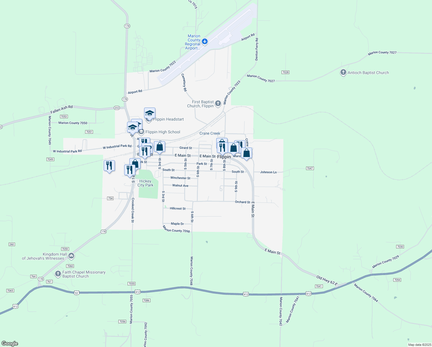 South Street Court, Flippin AR Walk Score