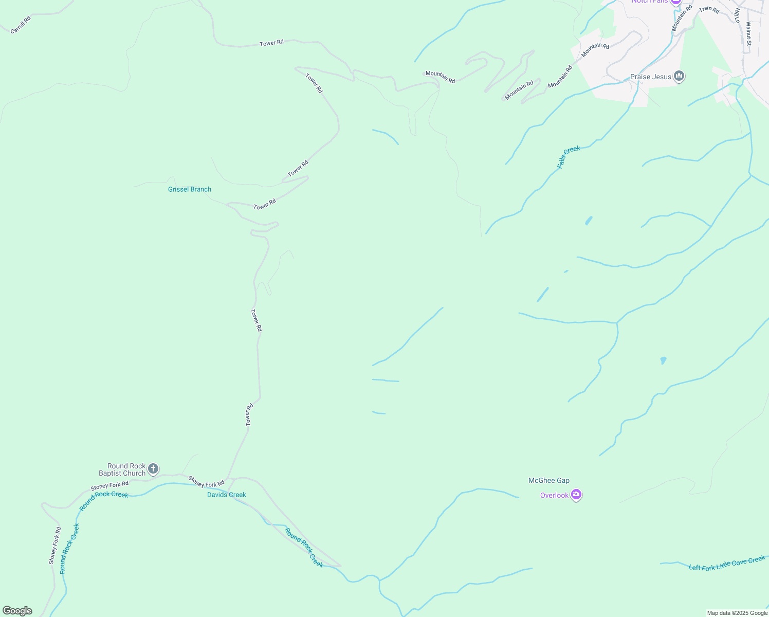 map of restaurants, bars, coffee shops, grocery stores, and more near in Caryville