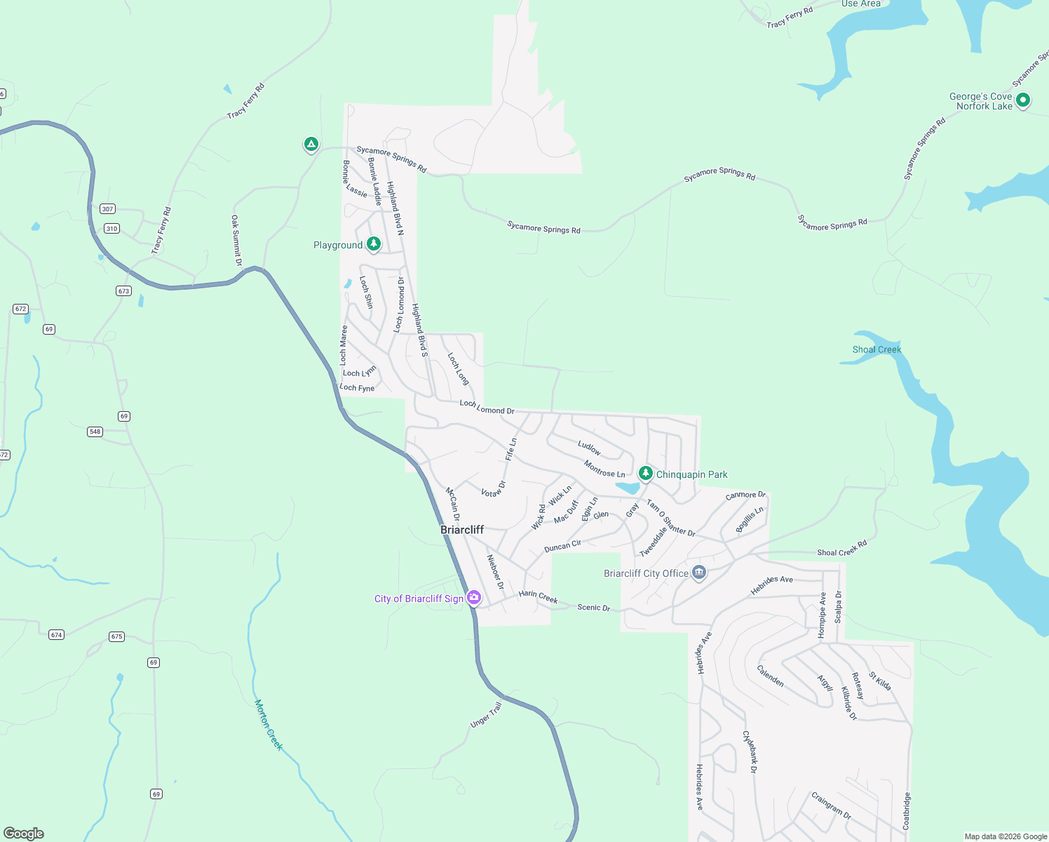 map of restaurants, bars, coffee shops, grocery stores, and more near Ben Lawyers Circle in Mountain Home