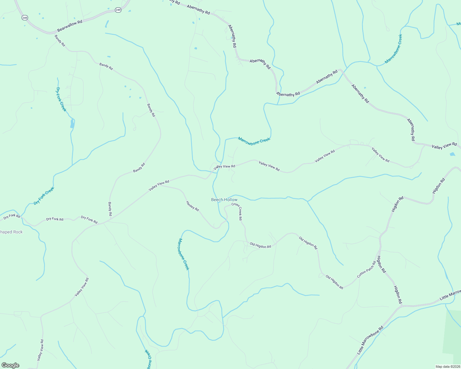 map of restaurants, bars, coffee shops, grocery stores, and more near 2010 Valley View Road in Cheatham County