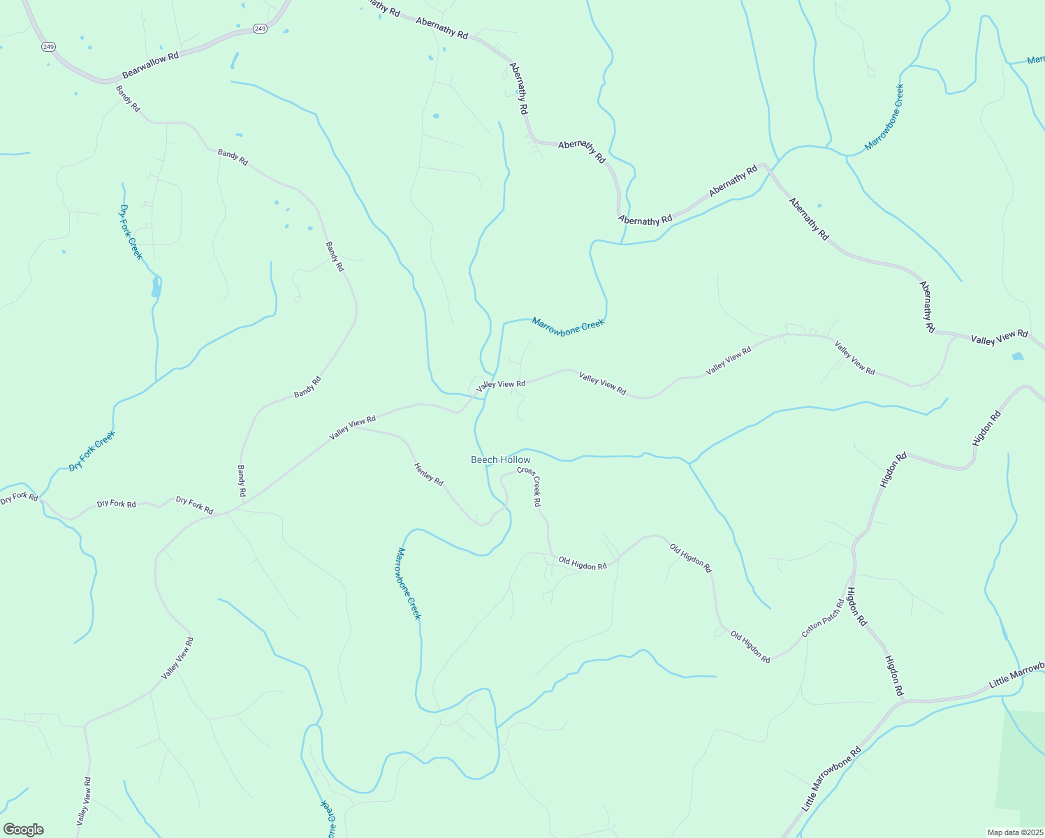 map of restaurants, bars, coffee shops, grocery stores, and more near 2016 Valley View Road in Cheatham County