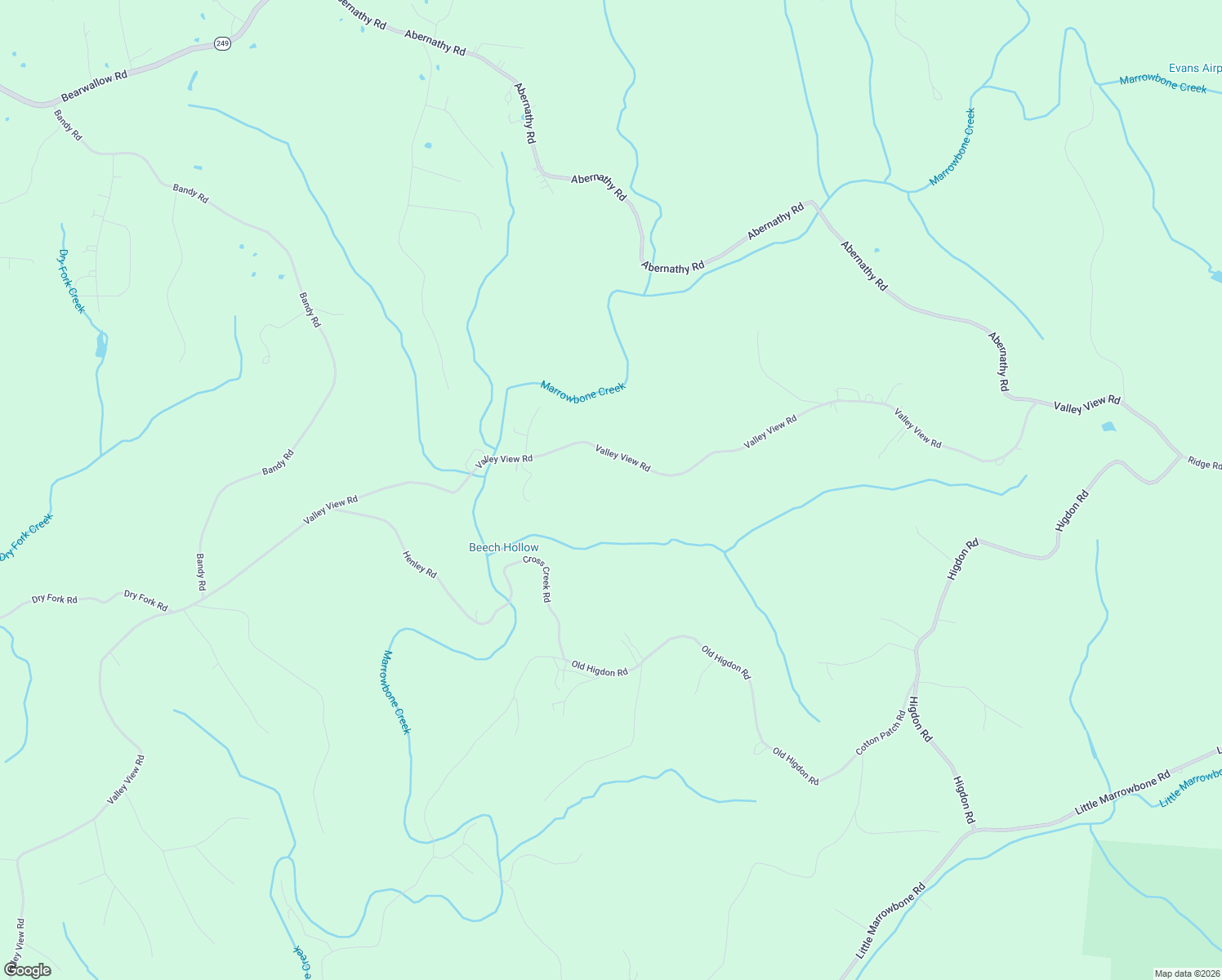map of restaurants, bars, coffee shops, grocery stores, and more near 2076 Valley View Road in Cheatham County