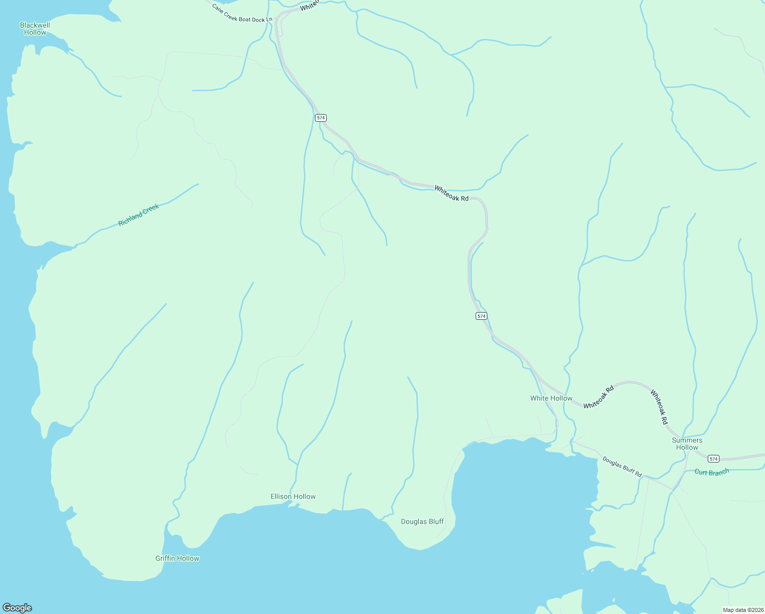 map of restaurants, bars, coffee shops, grocery stores, and more near in Whiteoak Creek Subdivision