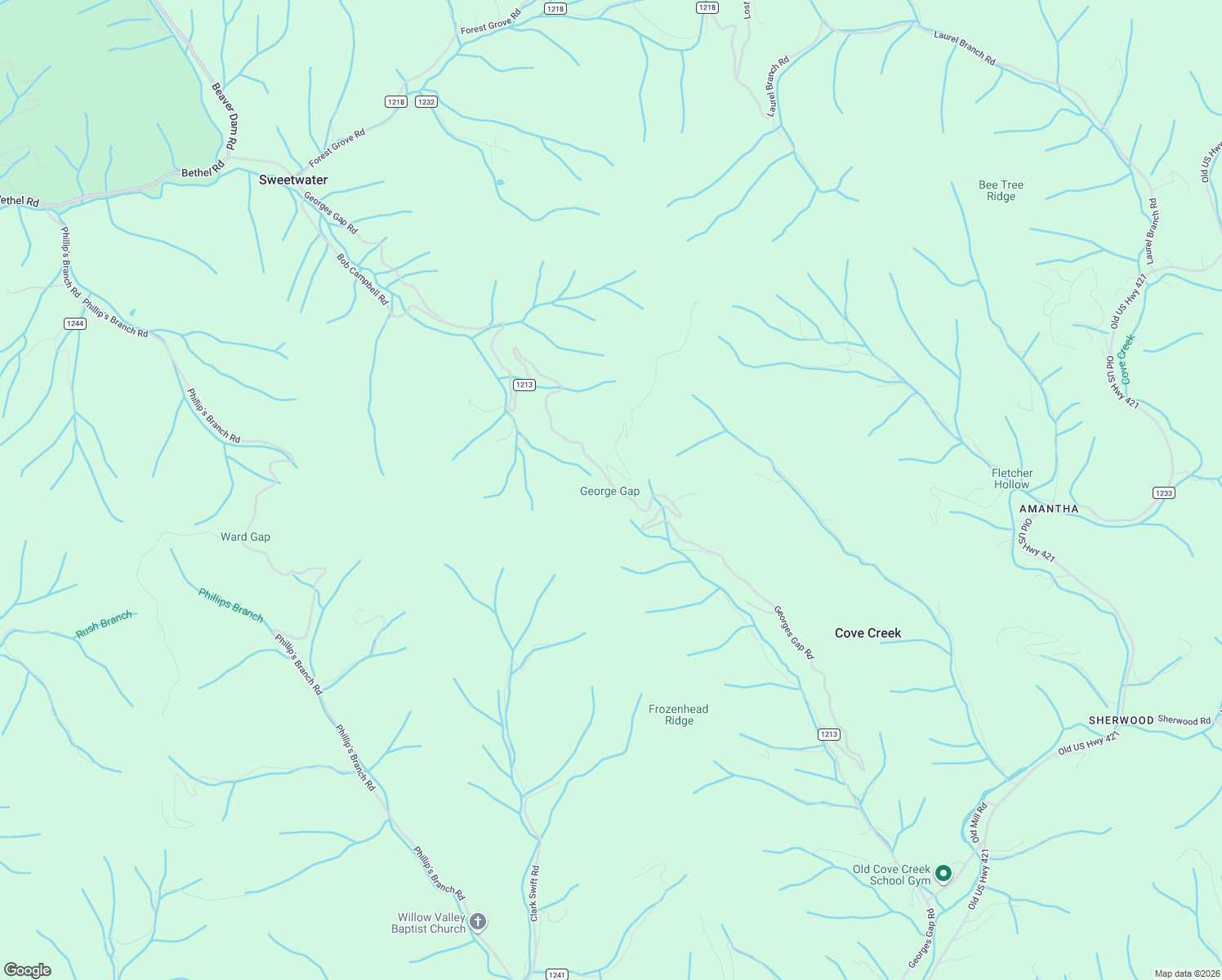 map of restaurants, bars, coffee shops, grocery stores, and more near 2811 Georges Gap Road in Vilas