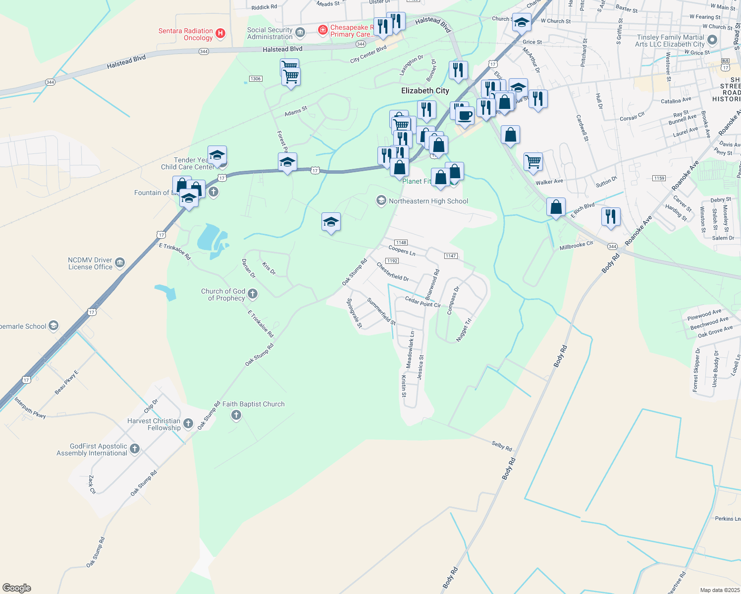 116 Summerfield Street, Elizabeth City NC Walk Score
