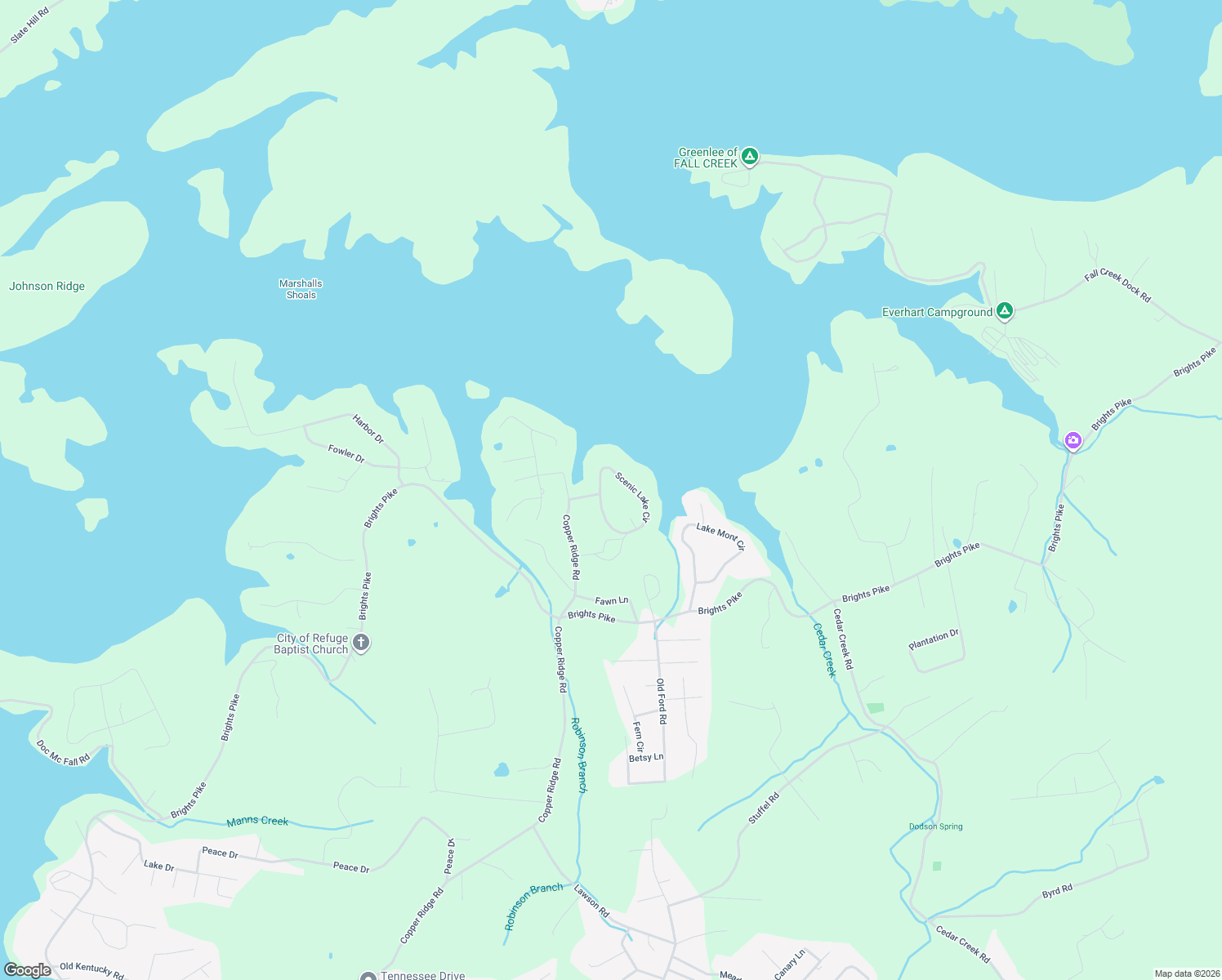 map of restaurants, bars, coffee shops, grocery stores, and more near 2897 Scenic Lake Circle in Morristown