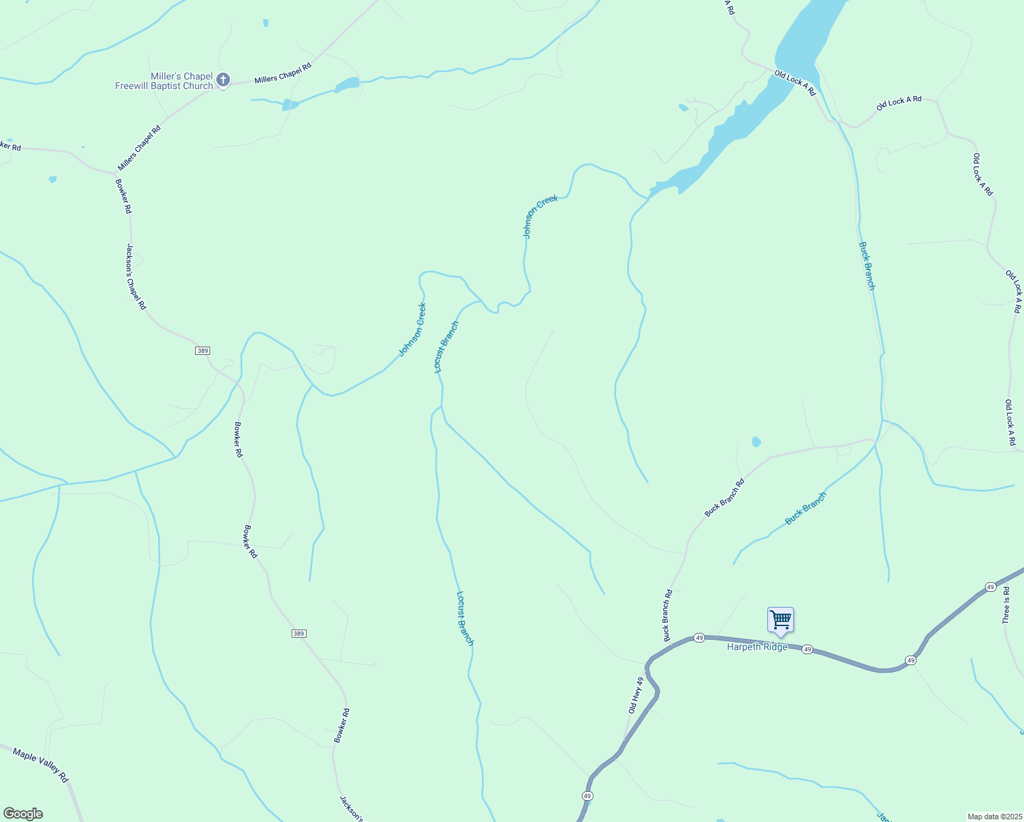map of restaurants, bars, coffee shops, grocery stores, and more near 389 Brock Road in Charlotte