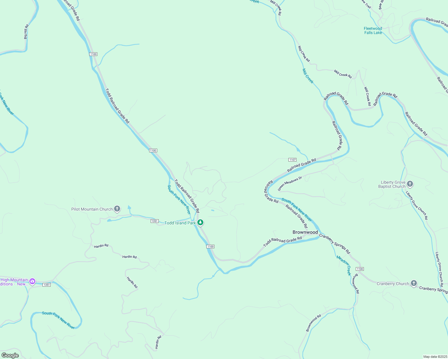 map of restaurants, bars, coffee shops, grocery stores, and more near 832 Panorama Drive in Todd