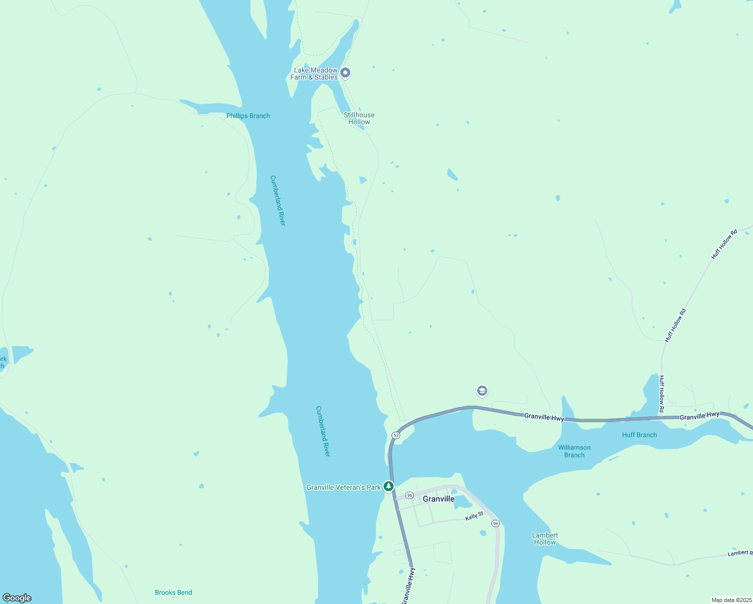 map of restaurants, bars, coffee shops, grocery stores, and more near 378 Holleman Bend Lane in Granville