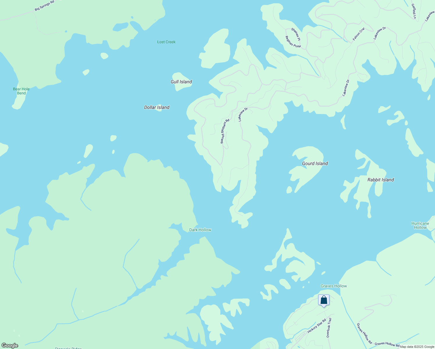 map of restaurants, bars, coffee shops, grocery stores, and more near 235 Bee Hive Lane in Sharps Chapel