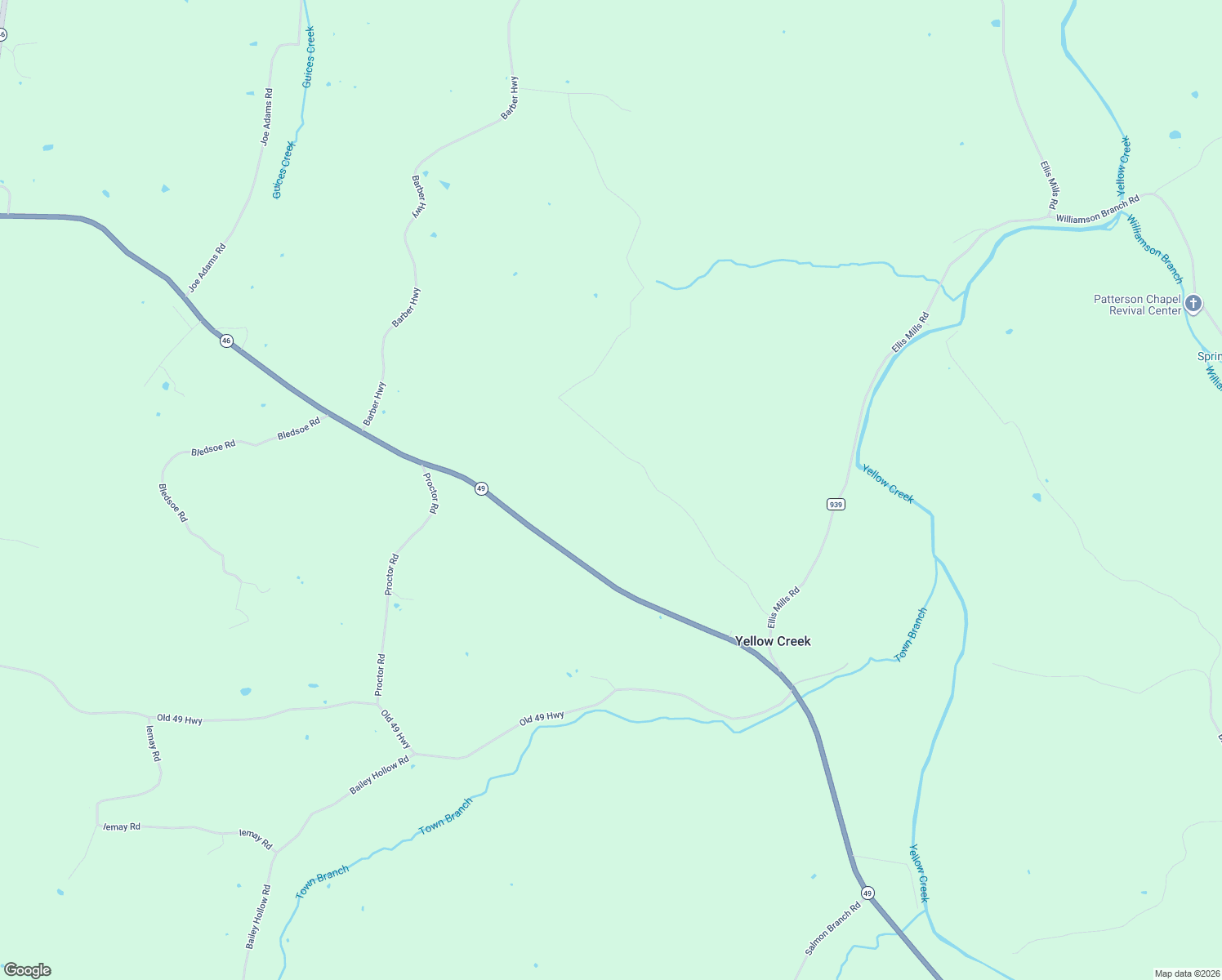 map of restaurants, bars, coffee shops, grocery stores, and more near 12089 Highway 49 in Cumberland City