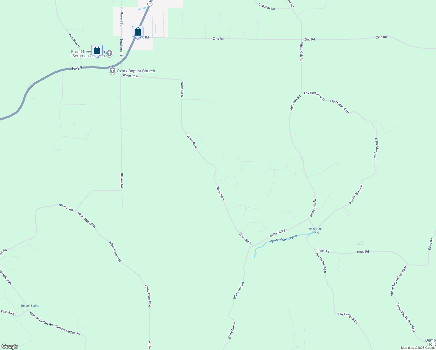 map of restaurants, bars, coffee shops, grocery stores, and more near 5682 Wade Road North in Harrison