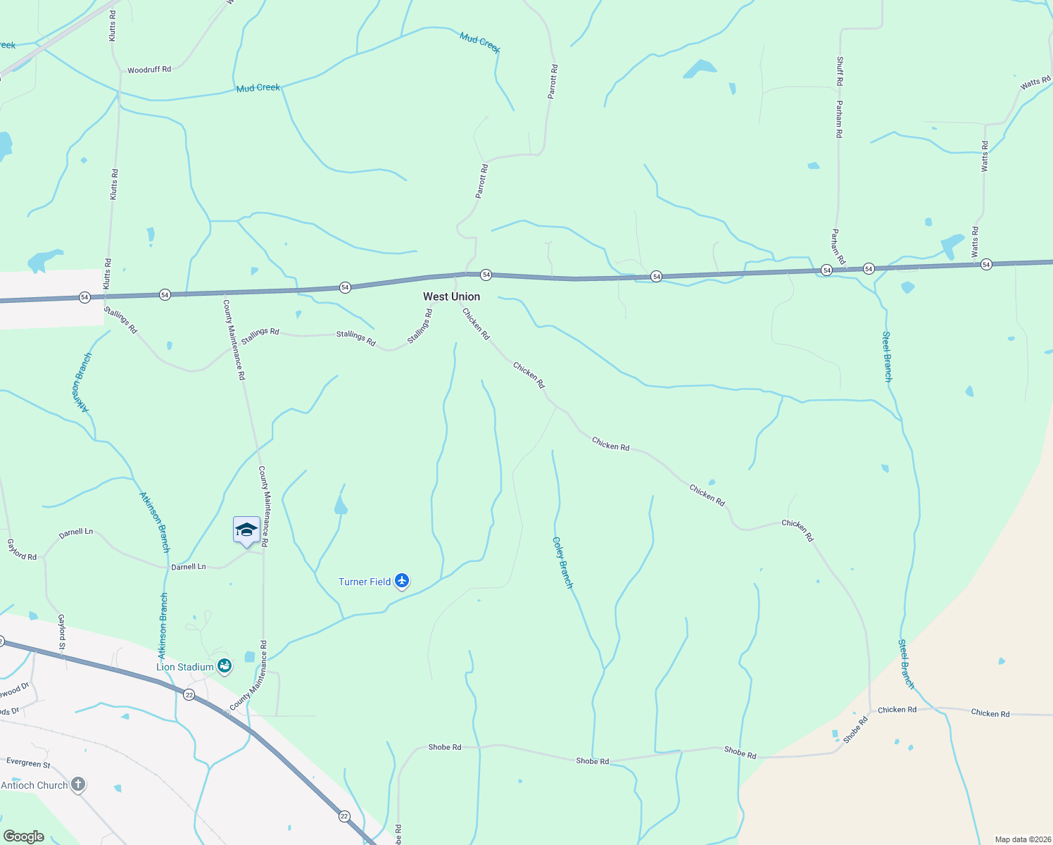 map of restaurants, bars, coffee shops, grocery stores, and more near 380 Chicken Road in Dresden