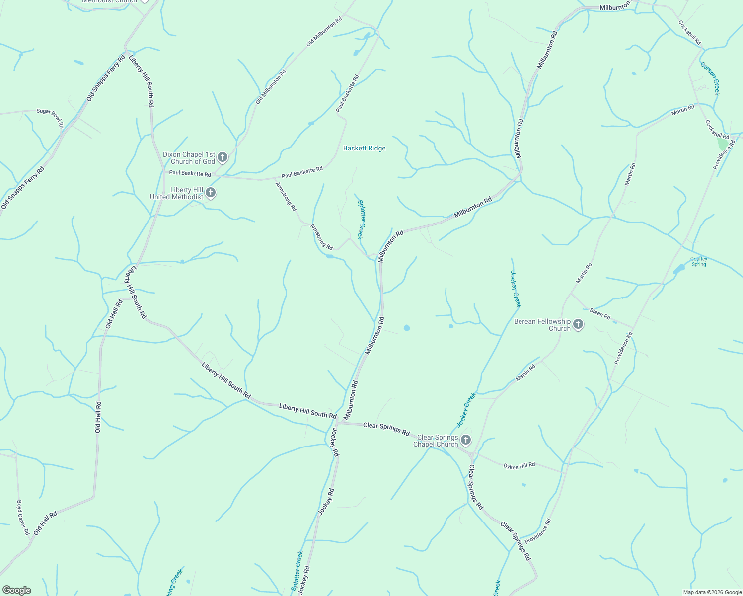 map of restaurants, bars, coffee shops, grocery stores, and more near 665 Milburnton Road in Limestone