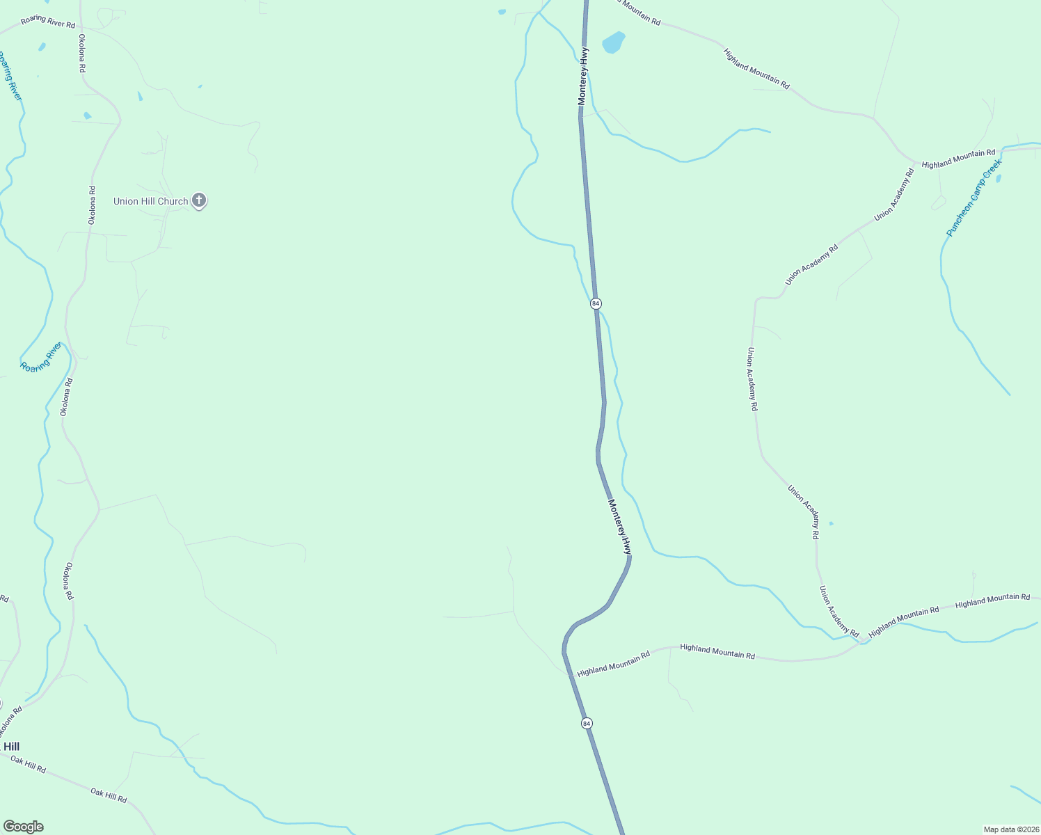 map of restaurants, bars, coffee shops, grocery stores, and more near 1870 Monterey in Rickman