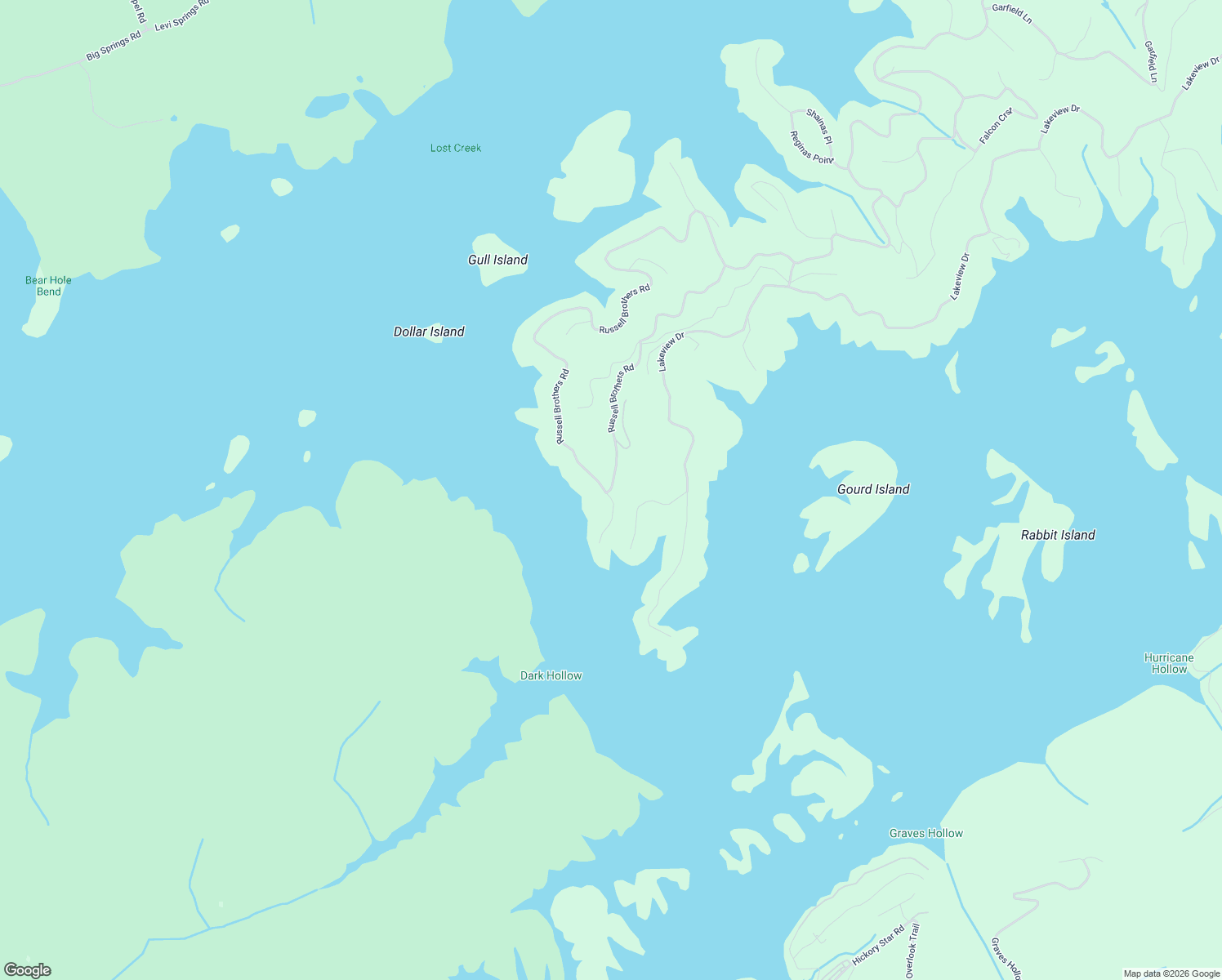map of restaurants, bars, coffee shops, grocery stores, and more near Russell Brothers Road in Sharps Chapel