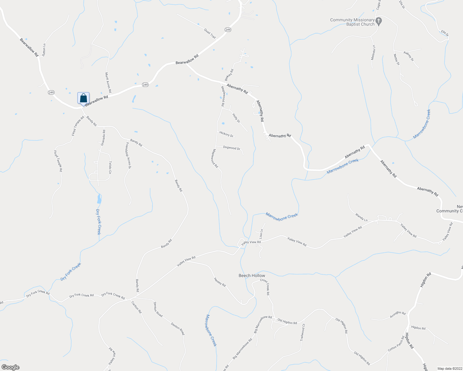 map of restaurants, bars, coffee shops, grocery stores, and more near 1333 Maplewood Road in Ashland City