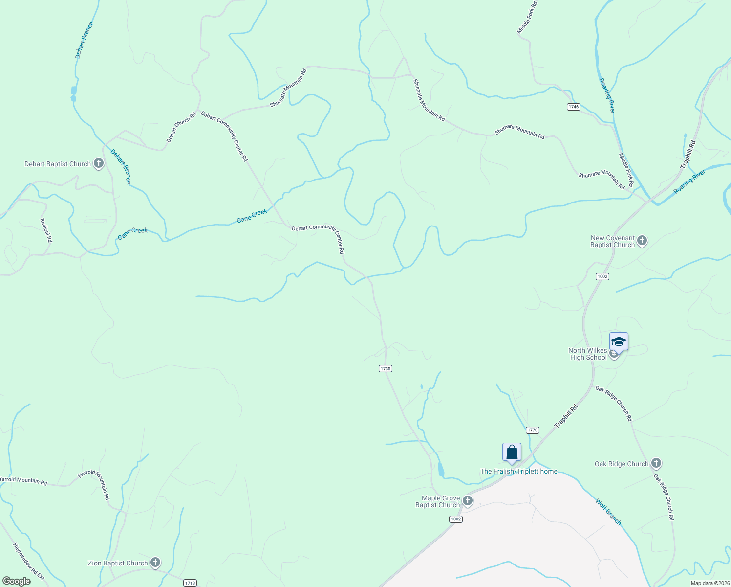 map of restaurants, bars, coffee shops, grocery stores, and more near 731 Dehart Community Center Road in Hays