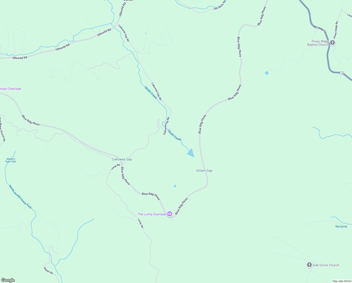 map of restaurants, bars, coffee shops, grocery stores, and more near 1371 Calloway Gap Road in West Jefferson