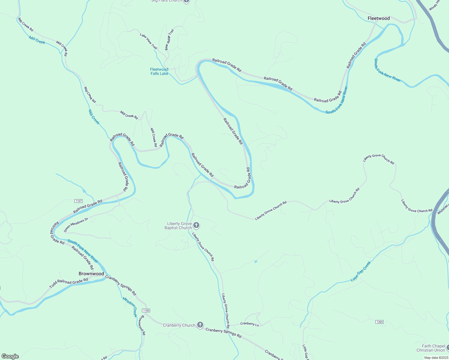 map of restaurants, bars, coffee shops, grocery stores, and more near 331 New River Farms Road in Fleetwood