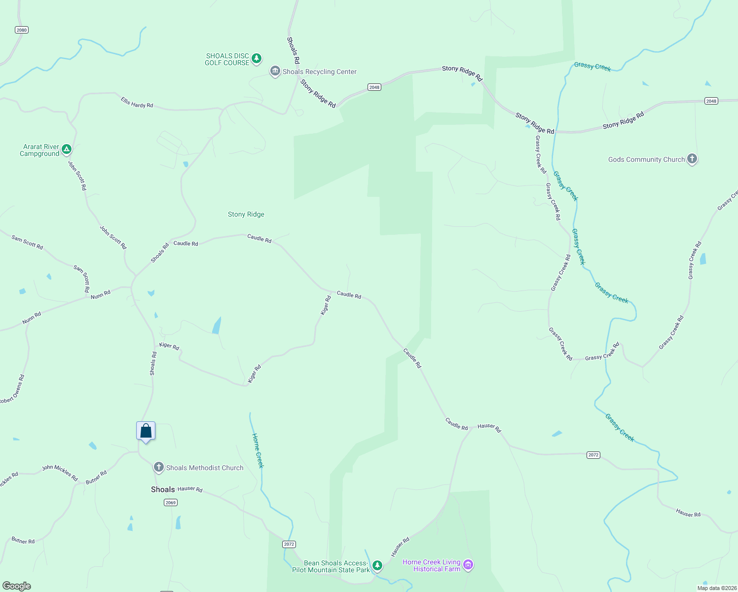 map of restaurants, bars, coffee shops, grocery stores, and more near 639 Caudle Road in Pinnacle