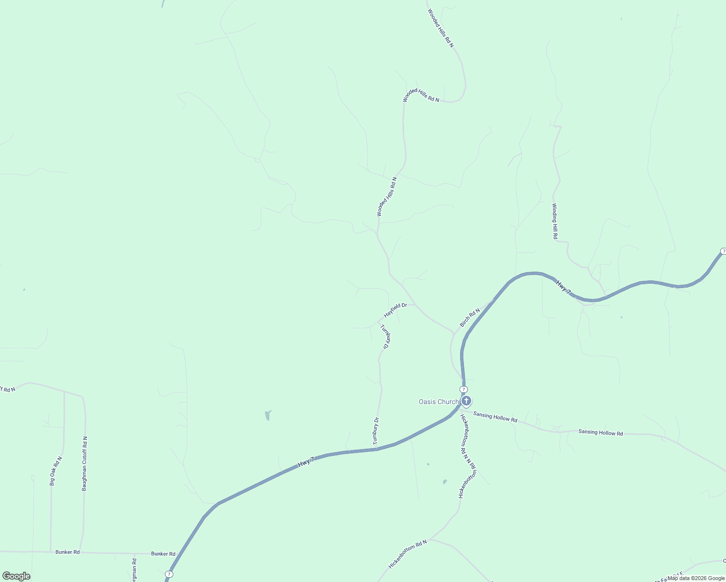 map of restaurants, bars, coffee shops, grocery stores, and more near 1735 Oakridge Drive in Harrison