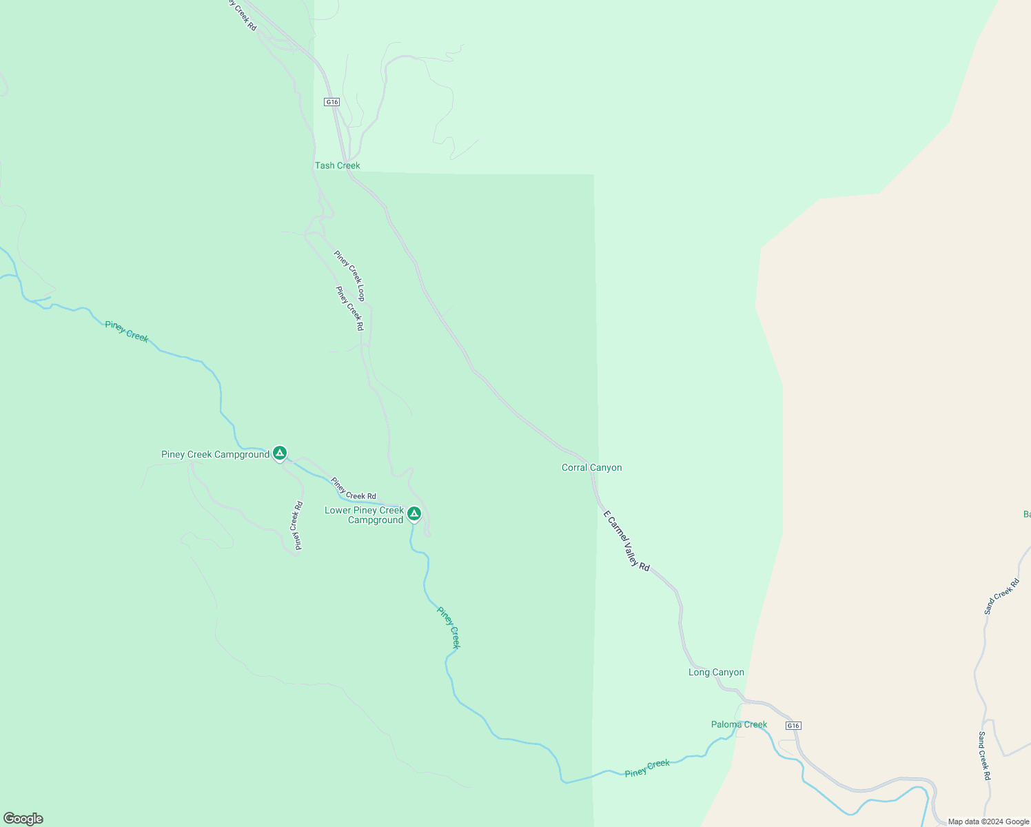 map of restaurants, bars, coffee shops, grocery stores, and more near 43575 East Carmel Valley Road in Greenfield