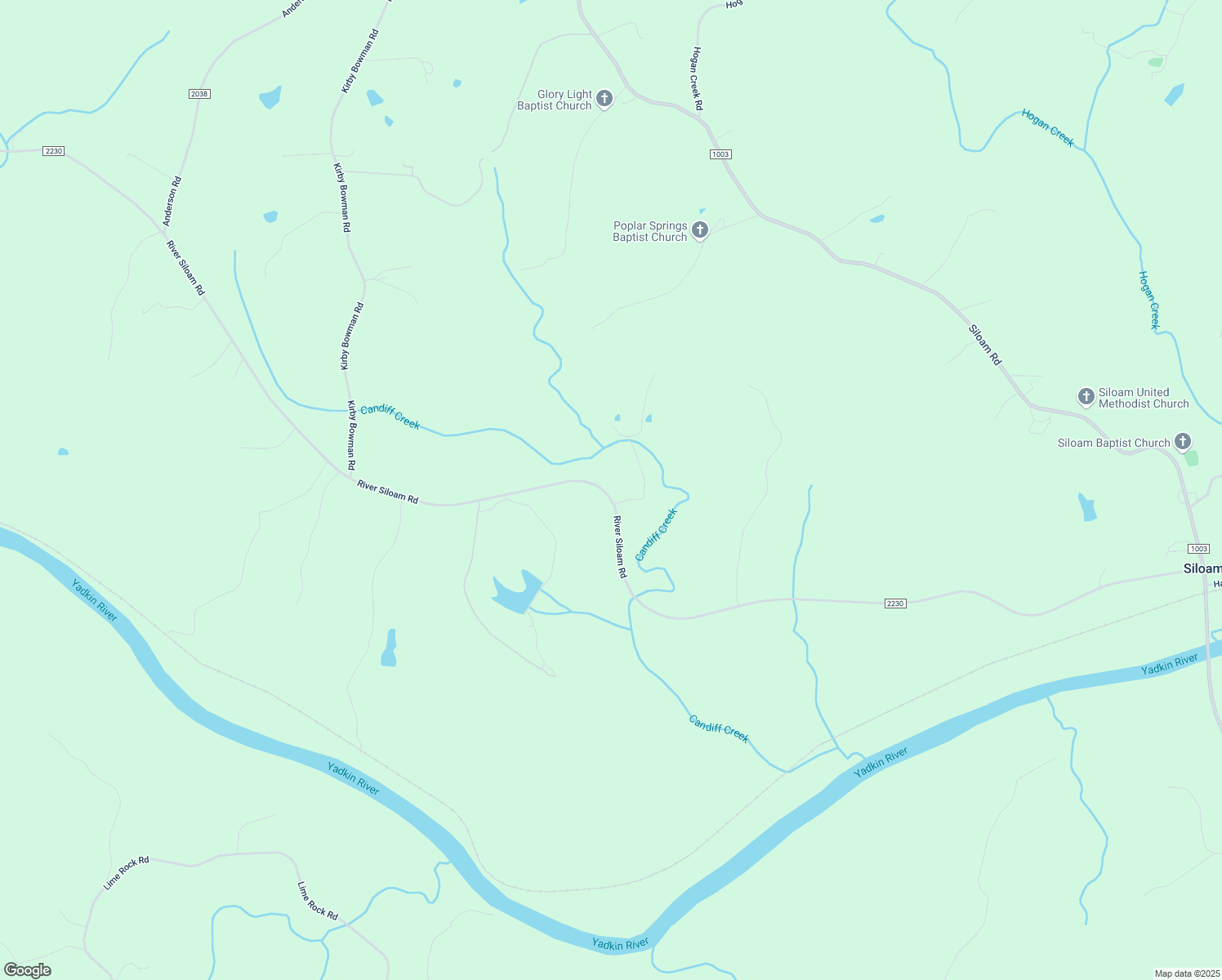 map of restaurants, bars, coffee shops, grocery stores, and more near 1617 River Siloam Road in Siloam