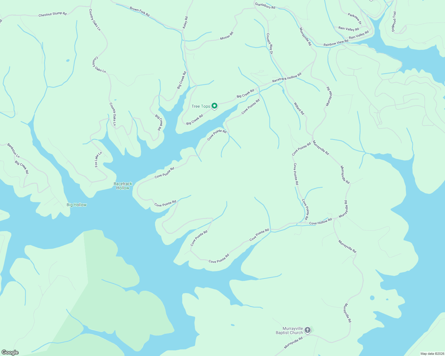 map of restaurants, bars, coffee shops, grocery stores, and more near 626 Cove Pointe Road in LaFollette