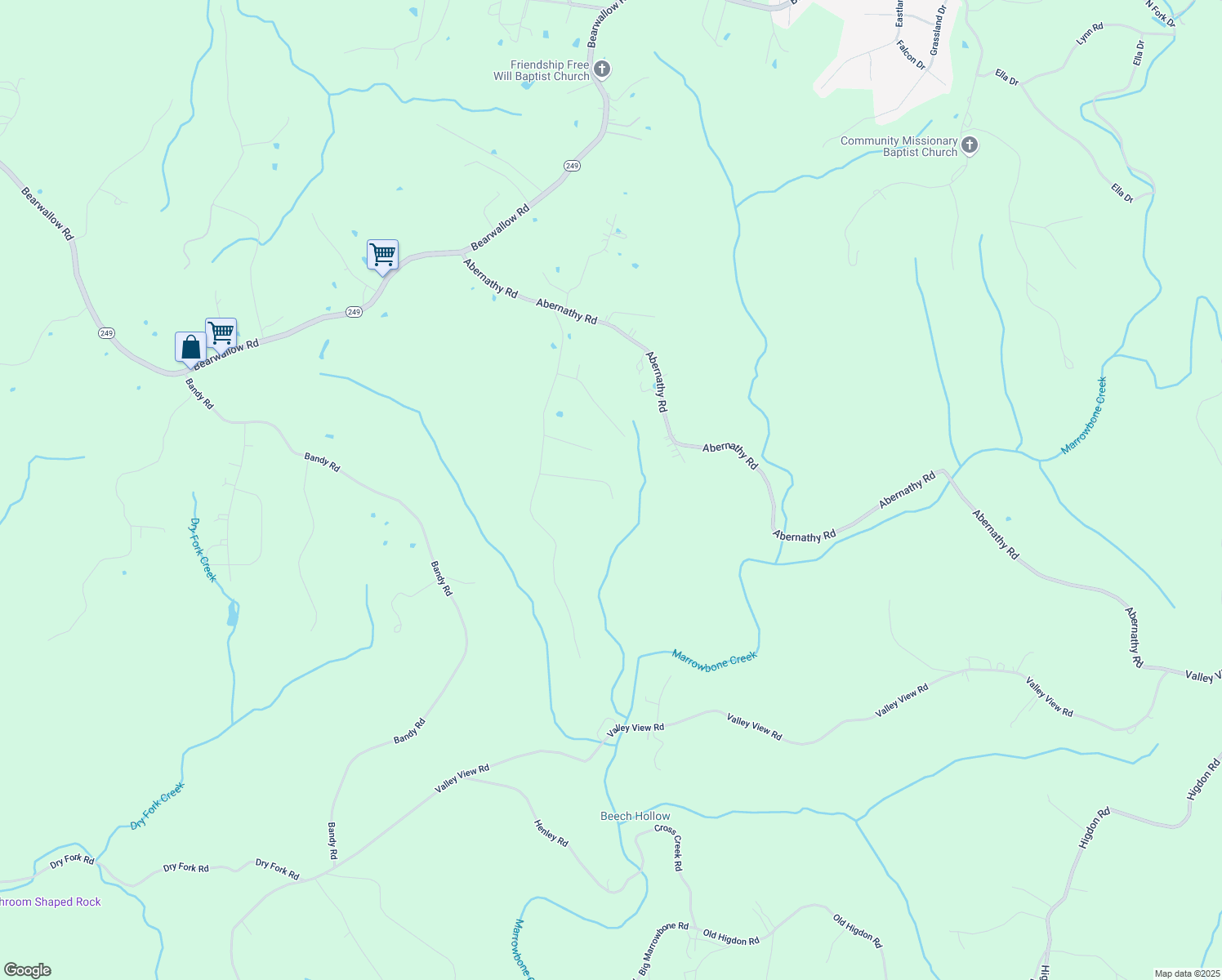 map of restaurants, bars, coffee shops, grocery stores, and more near 1025 Dogwood Drive in Ashland City