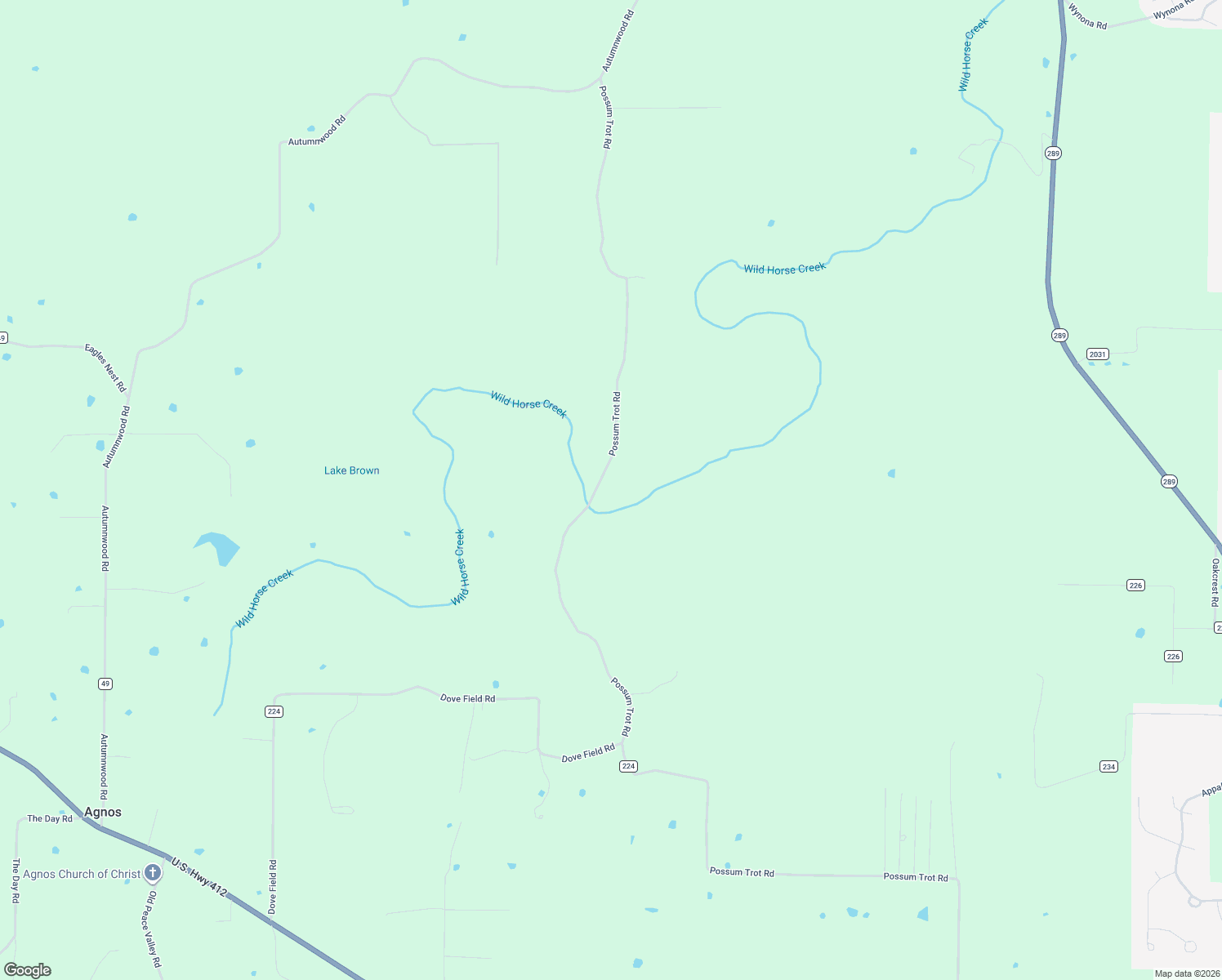 map of restaurants, bars, coffee shops, grocery stores, and more near 2596 County Road 45 in Ash Flat