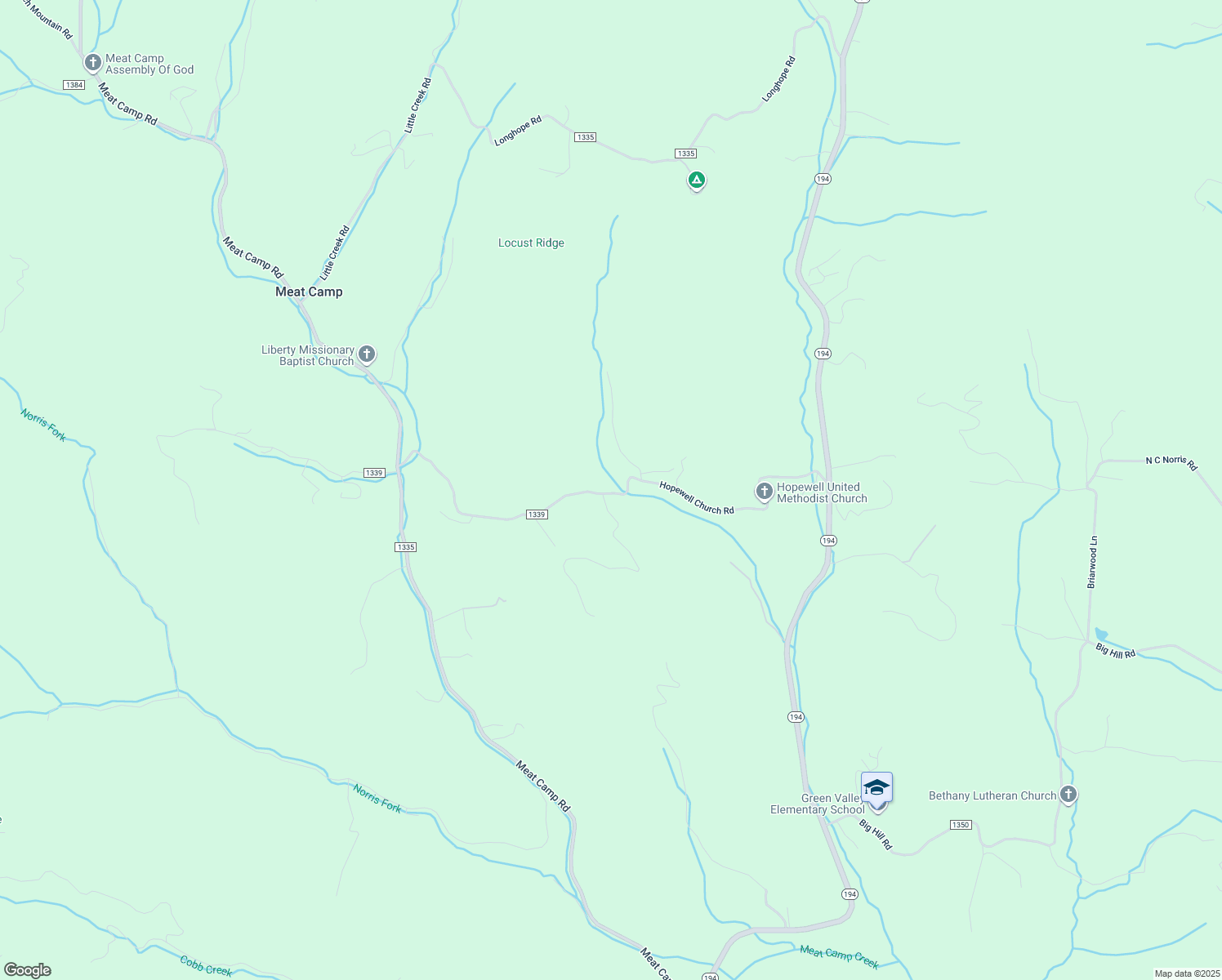 map of restaurants, bars, coffee shops, grocery stores, and more near 940 Hopewell Church Road in Boone