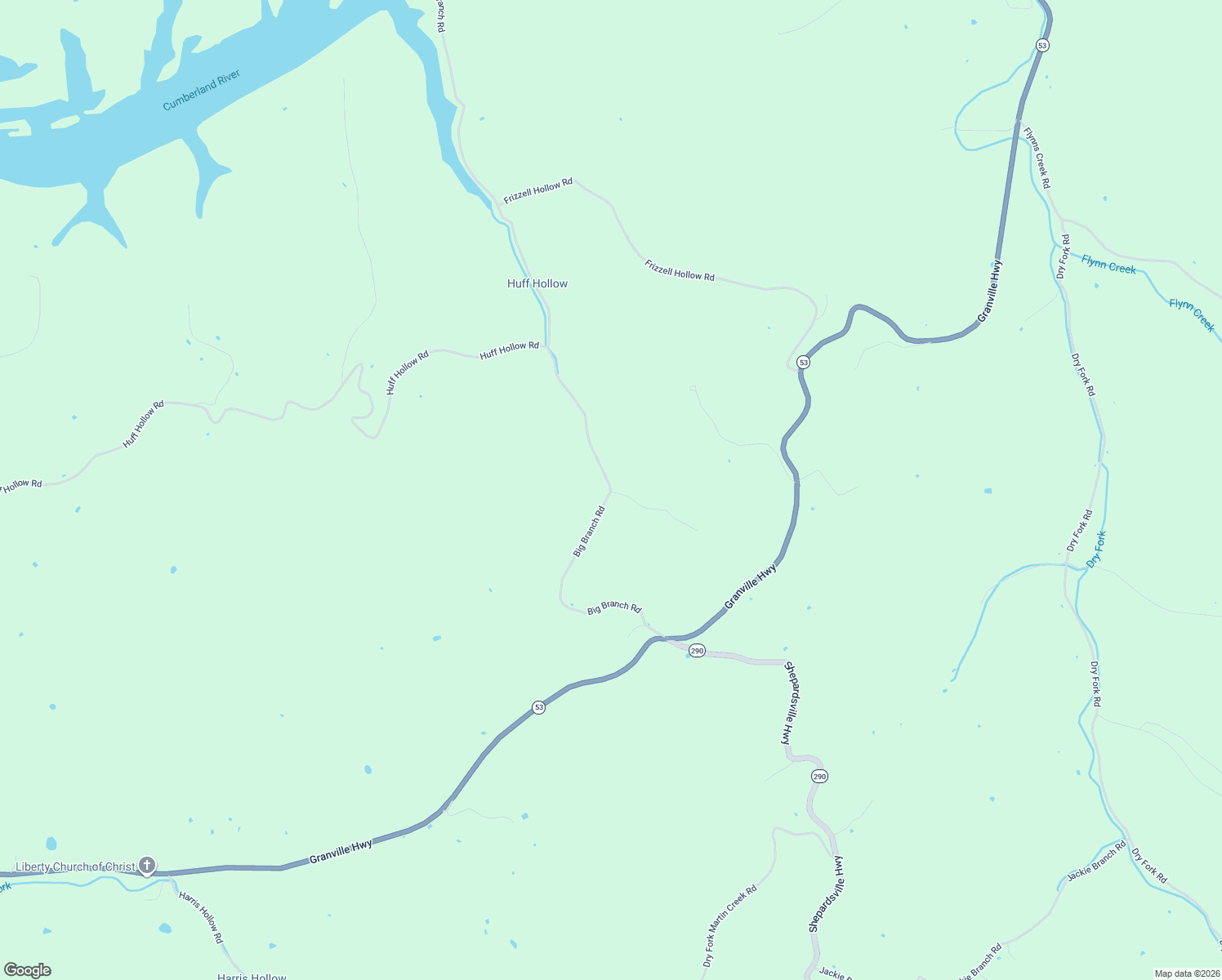 map of restaurants, bars, coffee shops, grocery stores, and more near 468 Big Branch Road in Granville