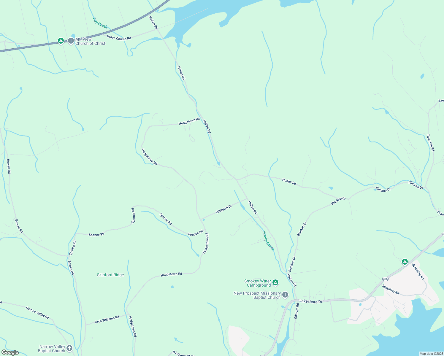 map of restaurants, bars, coffee shops, grocery stores, and more near 1245 Helton Road in Bean Station