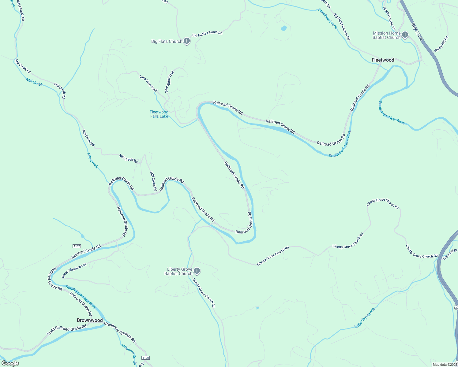 map of restaurants, bars, coffee shops, grocery stores, and more near 281 Peterbilt Lane in Fleetwood