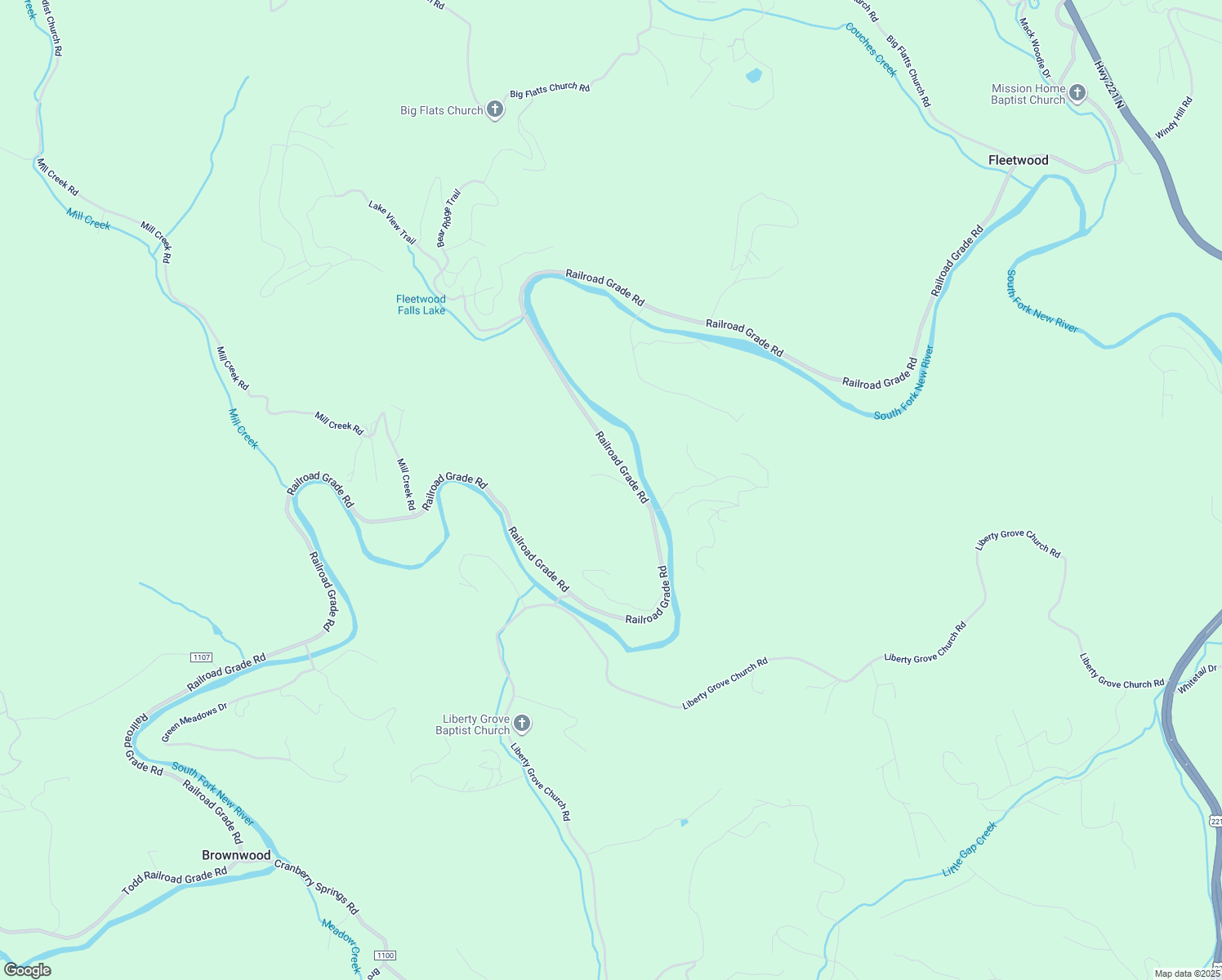 map of restaurants, bars, coffee shops, grocery stores, and more near 281 Peterbilt Lane in Fleetwood
