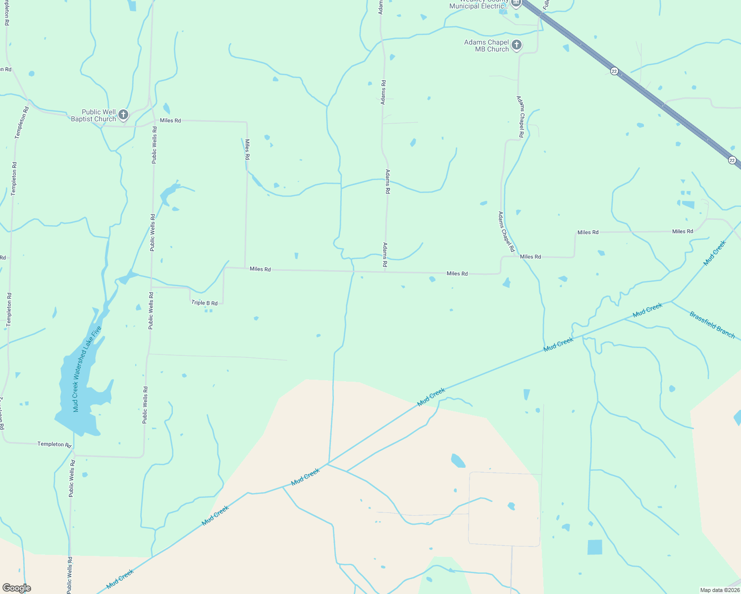 map of restaurants, bars, coffee shops, grocery stores, and more near 1117 Miles Rd in Martin