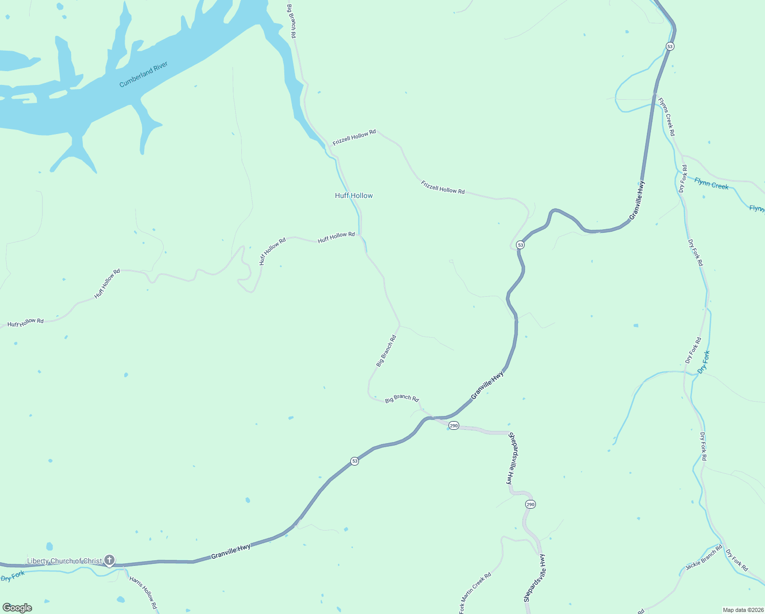 map of restaurants, bars, coffee shops, grocery stores, and more near 468-688 Big Branch Road in Granville