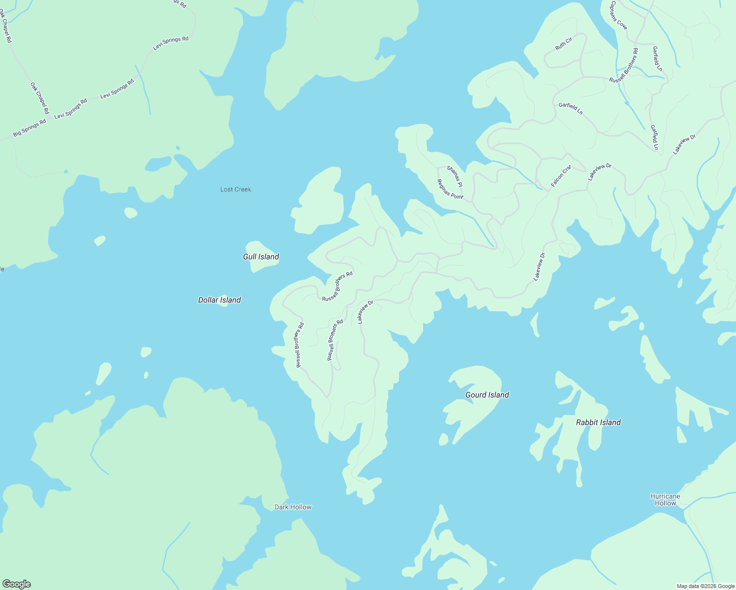 map of restaurants, bars, coffee shops, grocery stores, and more near 1073 Lakeview Drive in Sharps Chapel