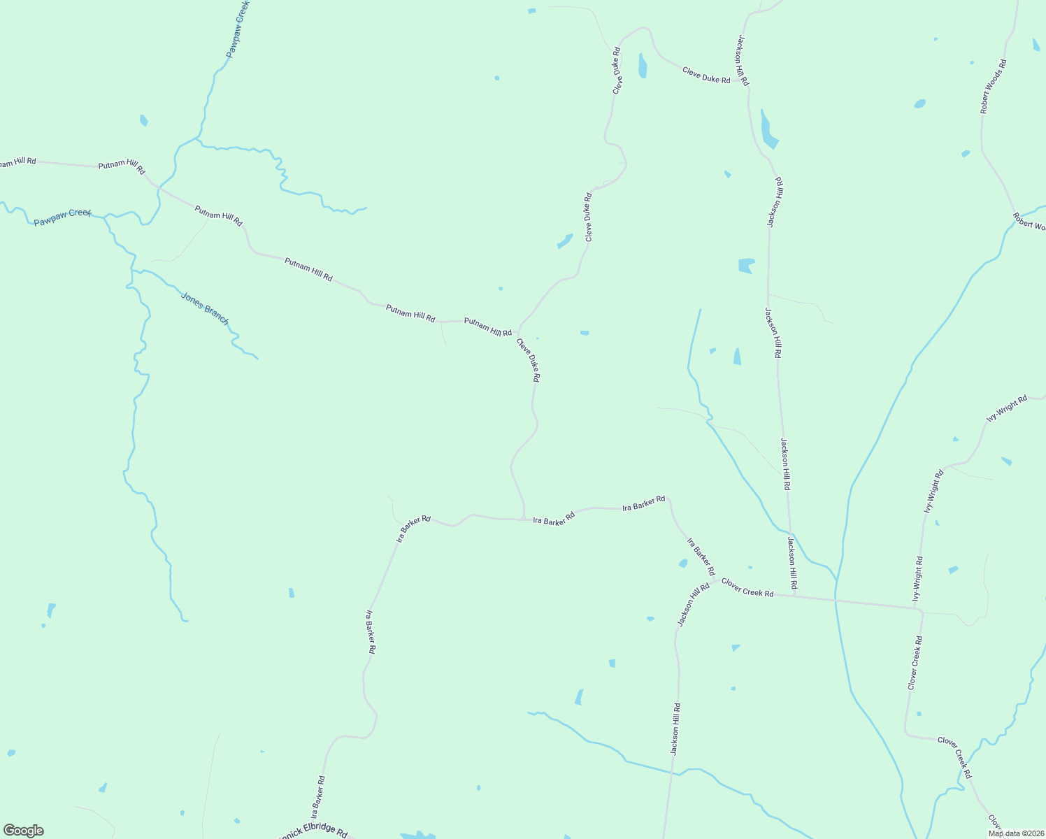 map of restaurants, bars, coffee shops, grocery stores, and more near 1381 Cleve Duke Road in Hornbeak